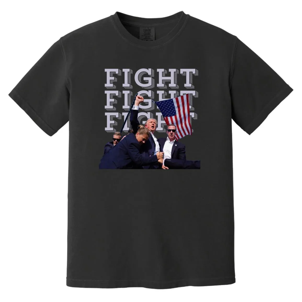 Trump Fight USA Made Garment-Dyed T-Shirt