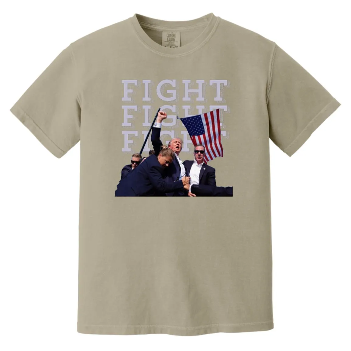 Trump Fight USA Made Garment-Dyed T-Shirt