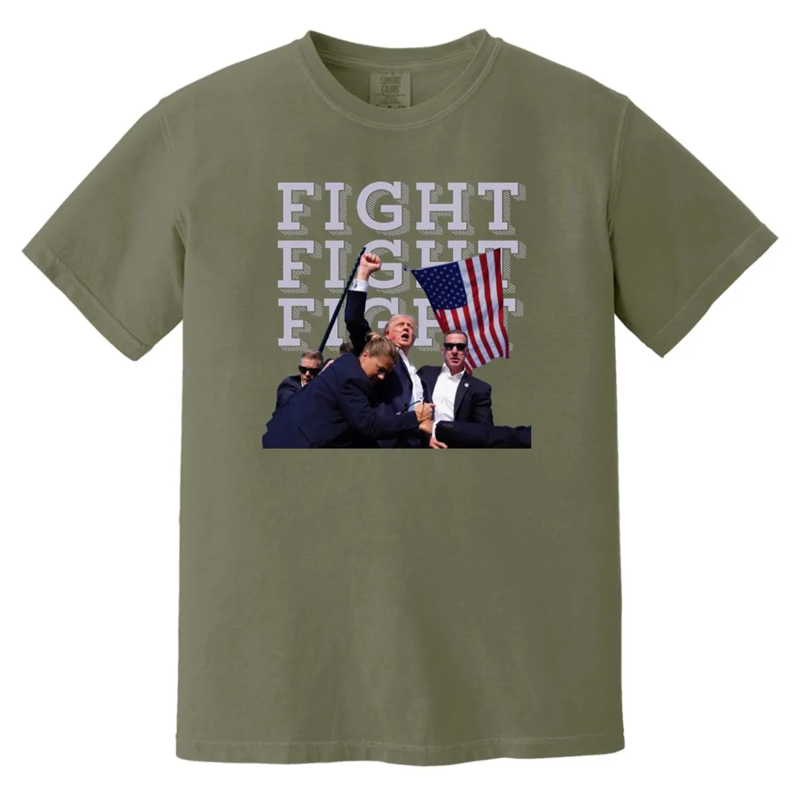 Trump Fight USA Made Garment-Dyed T-Shirt
