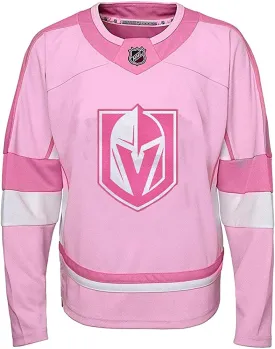 Vegas Golden Knights Girls Juniors Pink Youth Jersey