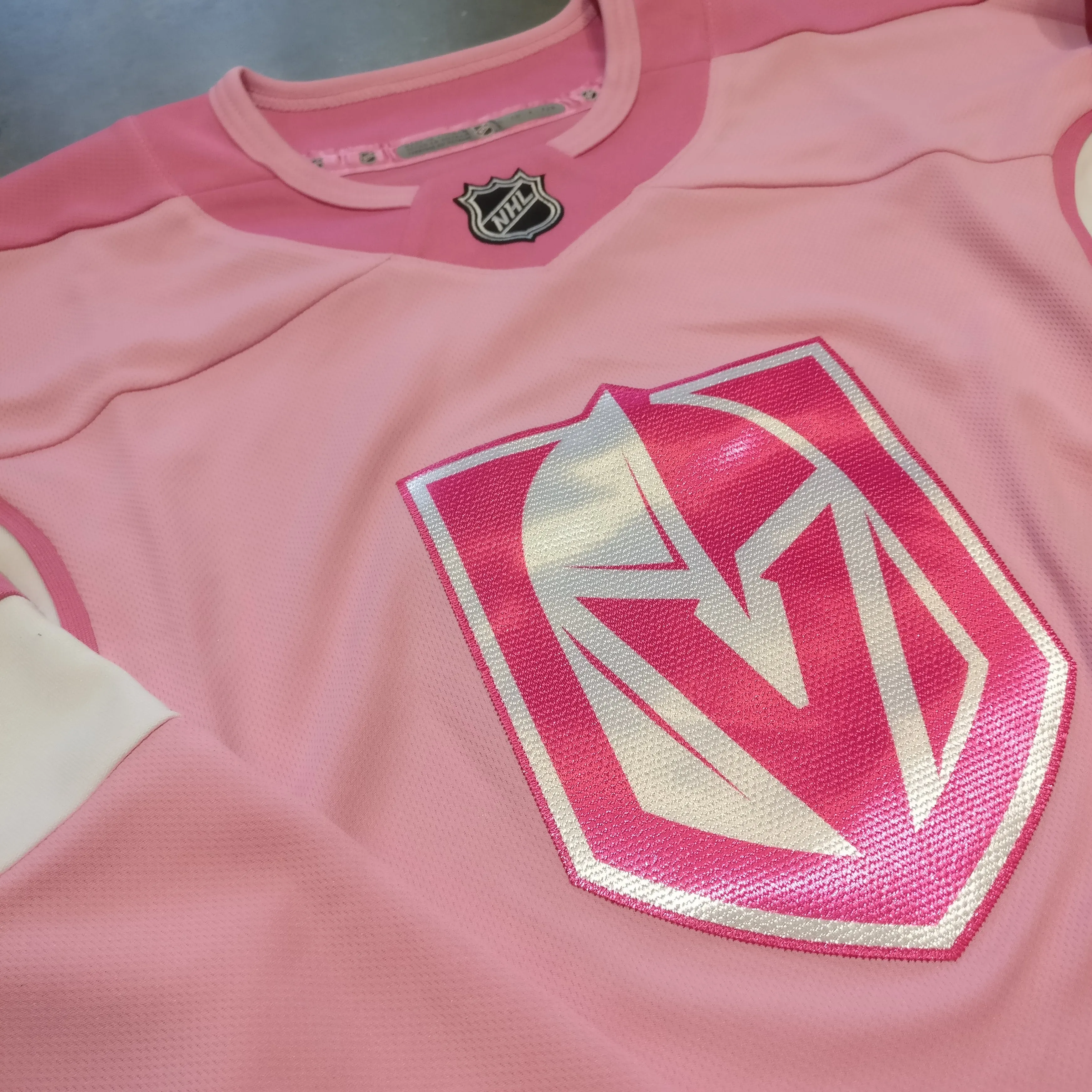 Vegas Golden Knights Girls Juniors Pink Youth Jersey