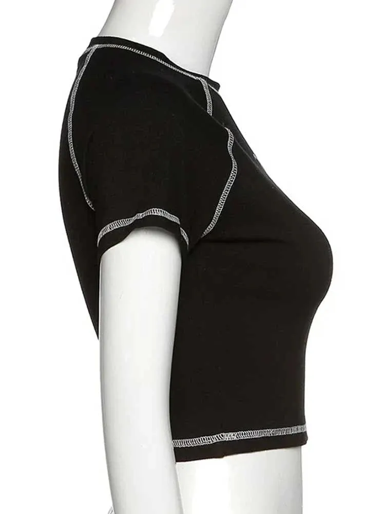 Vintage Graphic Crop Top Tee