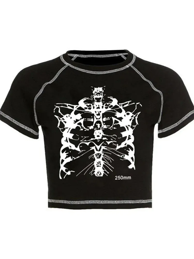 Vintage Graphic Crop Top Tee